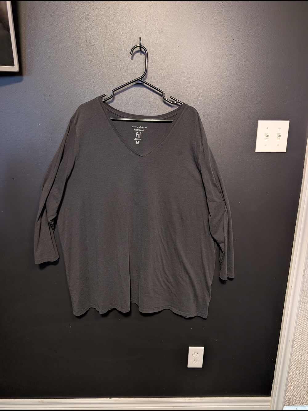 Girlfriend Black V-Neck Tee Tunic